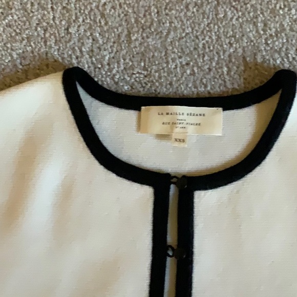 Brielle Cardigan Ecru/Black XXS NWOT - Picture 4 of 7